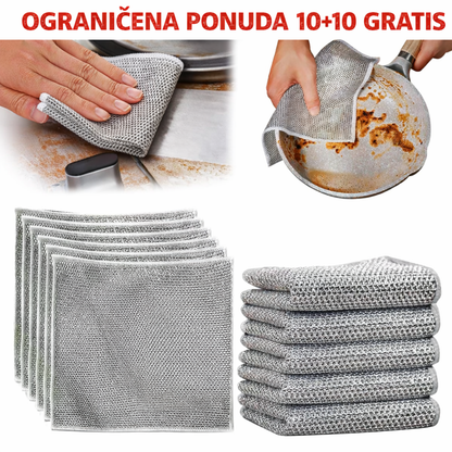 Set 10 Čeličnih krpa  + 10 GRATIS