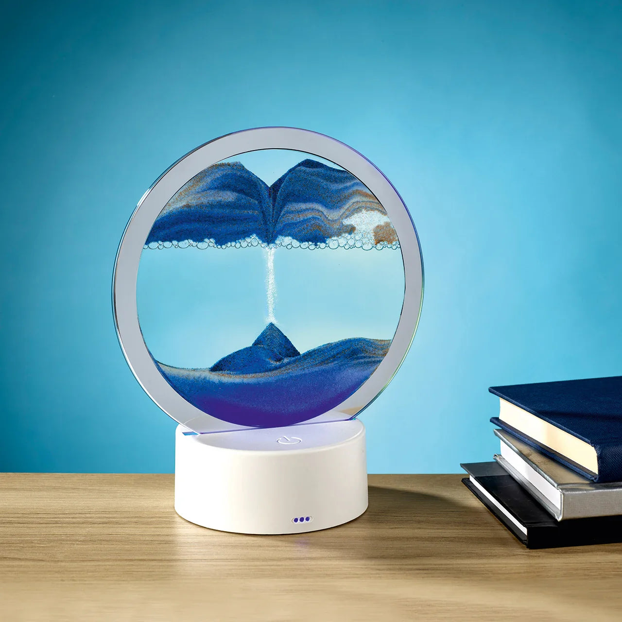 Lampă cu Nisip Mișcător – Efect Antistres și Design Premium